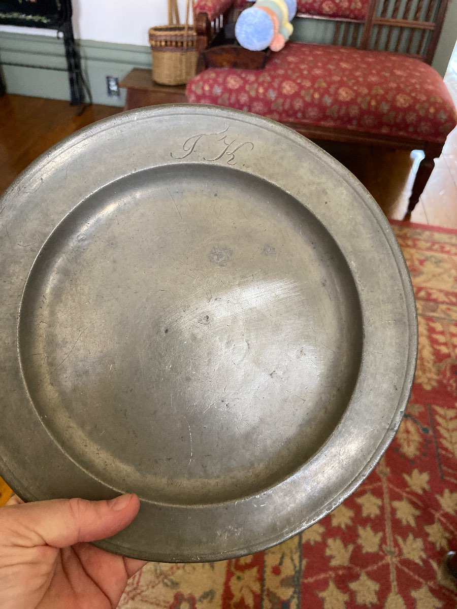 Pewter Plate — appraisal value $75 - $125