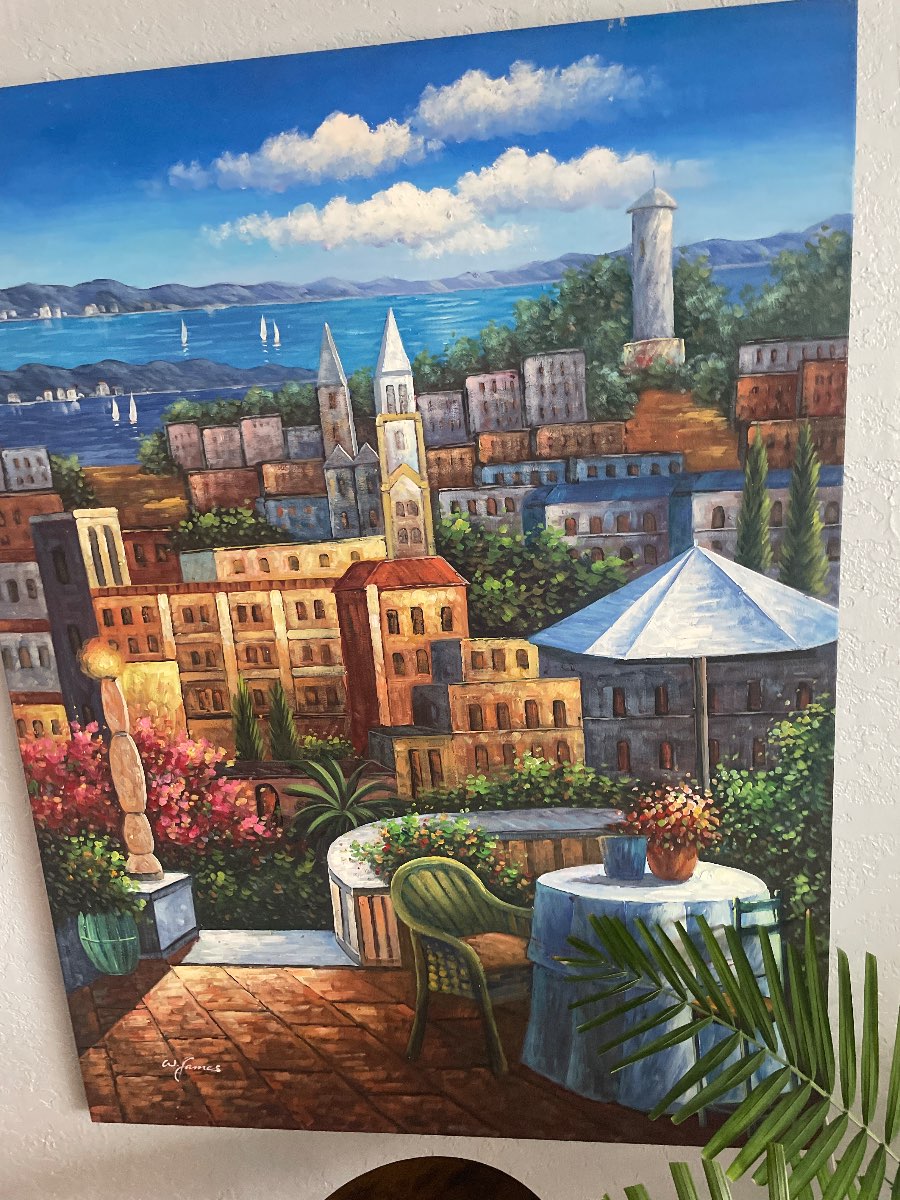 Oil Painting by O. C. C. — appraisal value $400 - $600