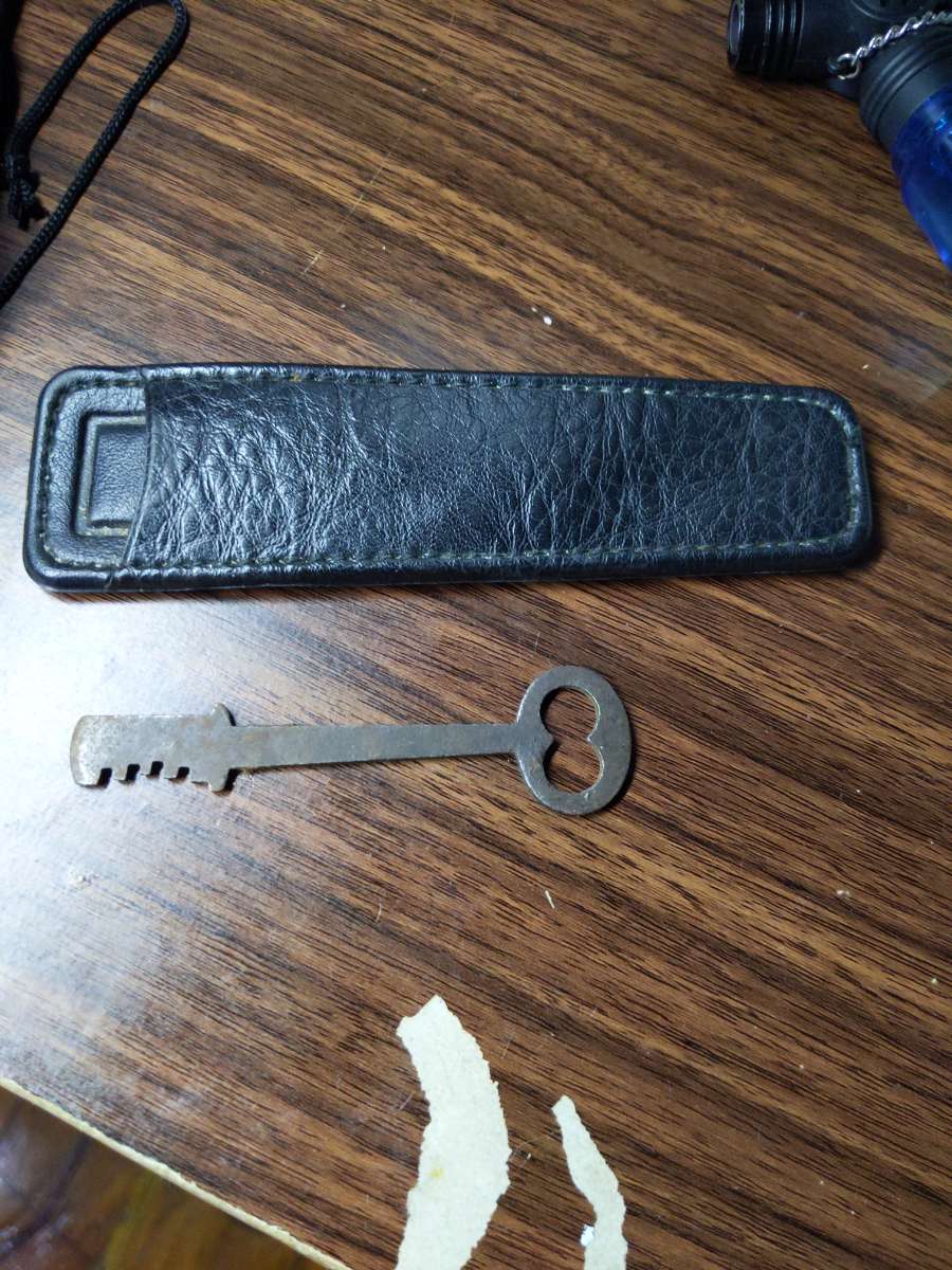Vintage Key with Leather Case