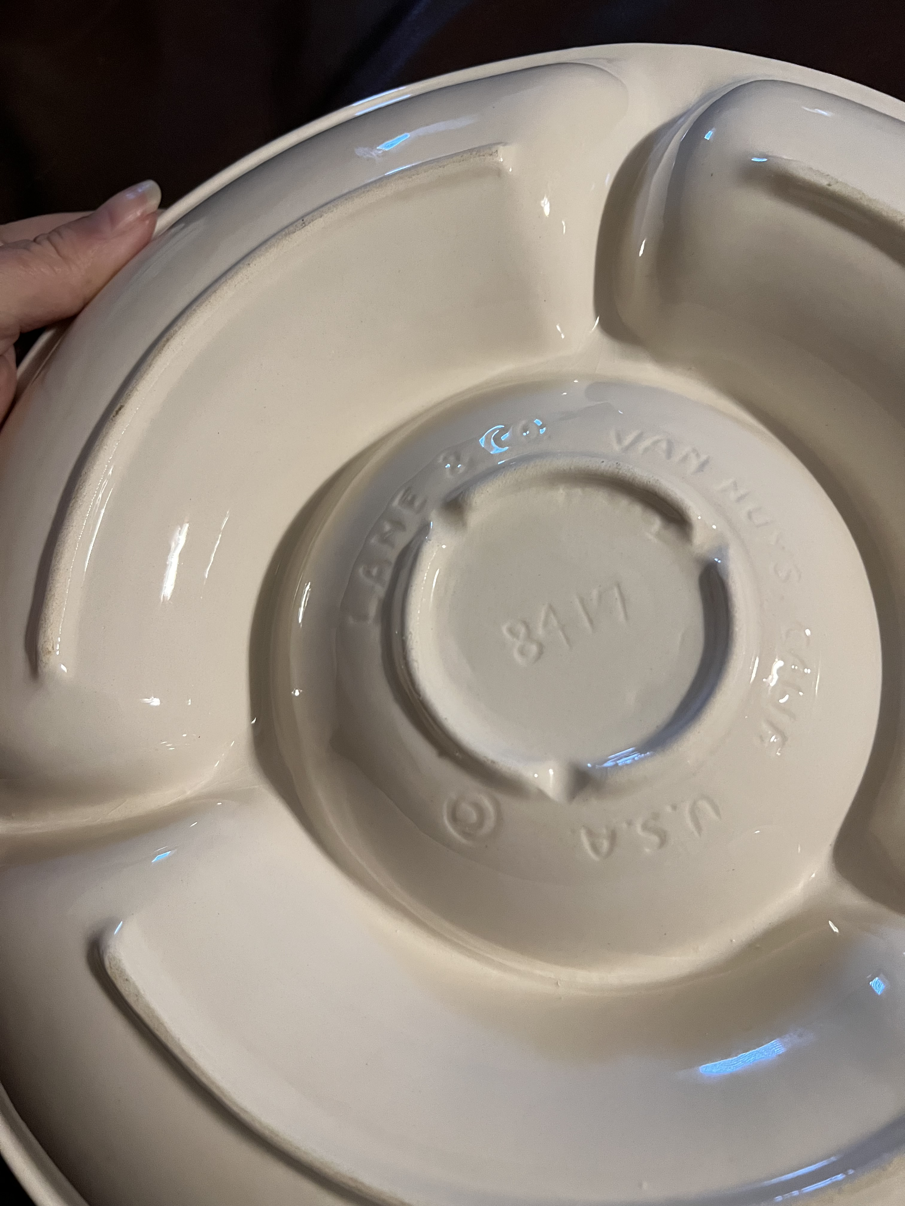 Antique Serving Dish by Lane & Co