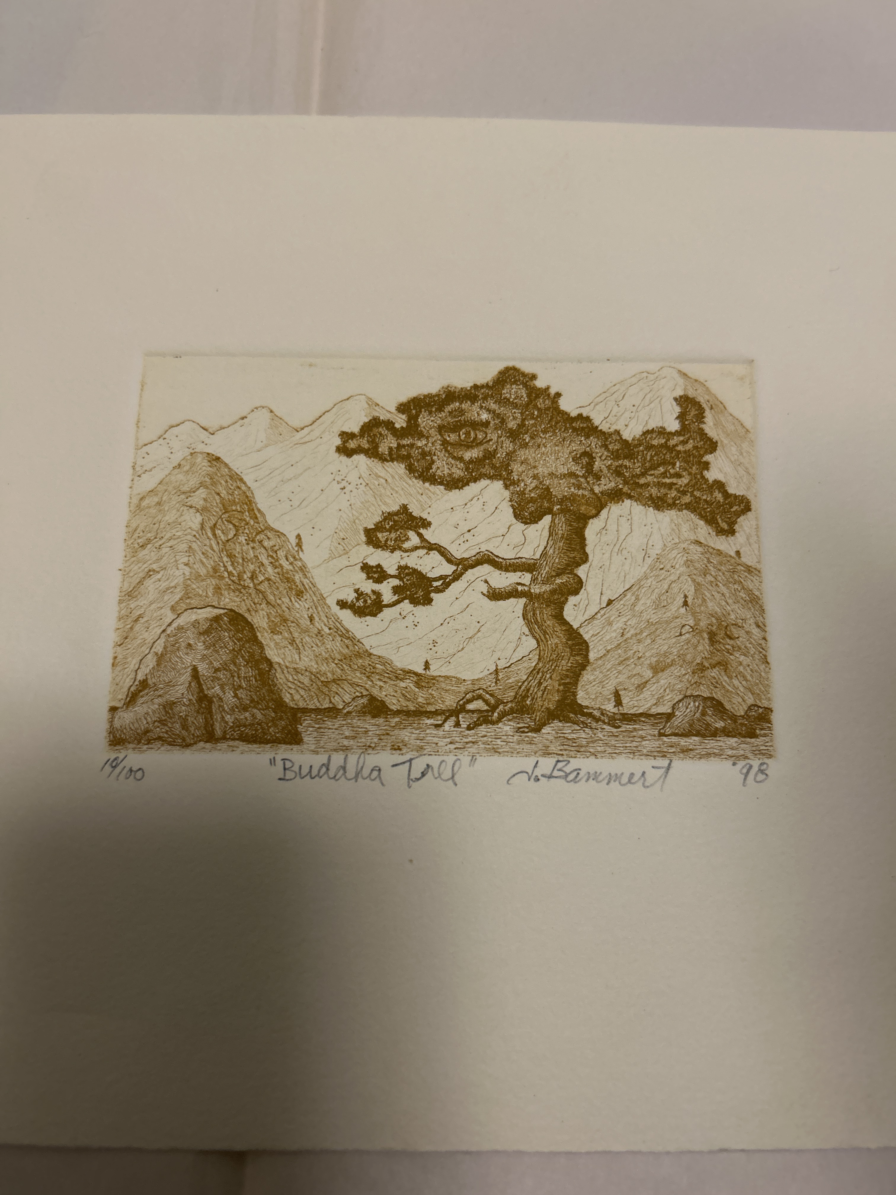 Buddha Tree Art Print by L. Hammer