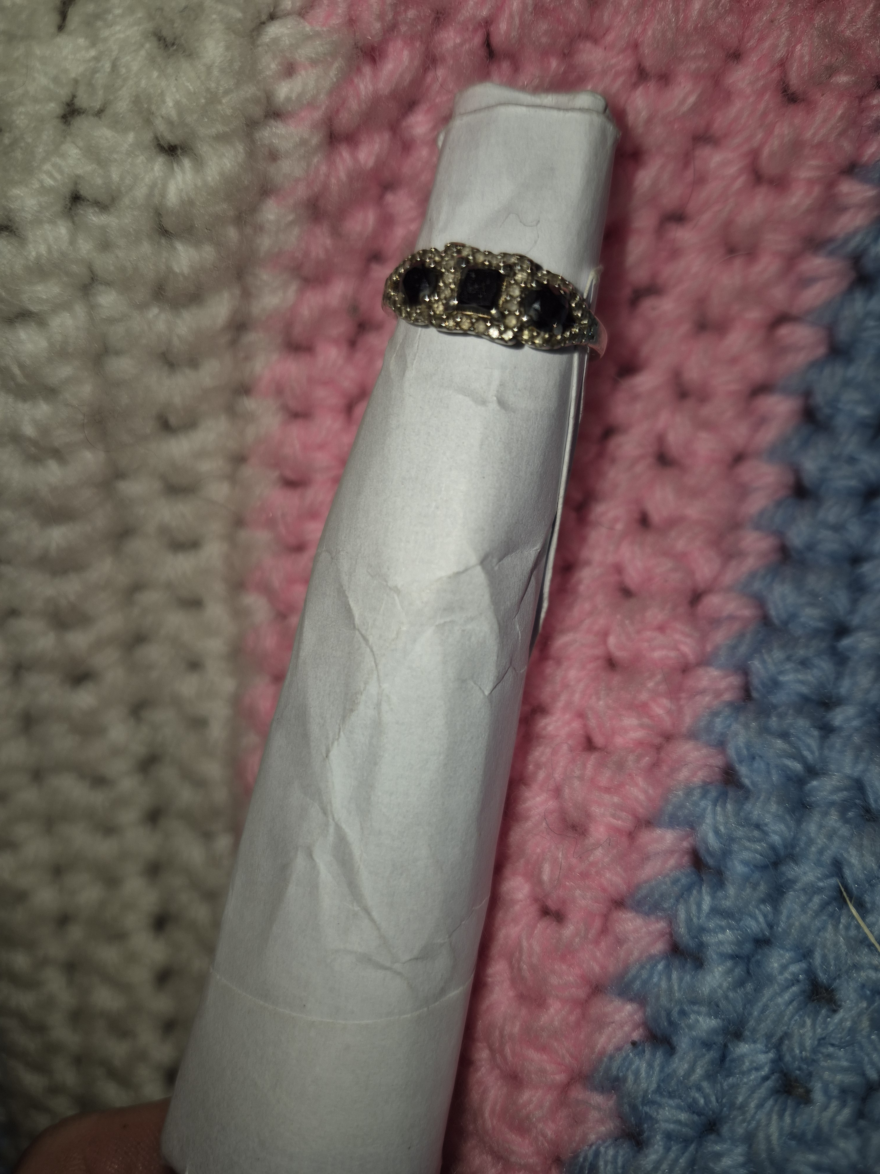 Vintage Black Diamond Ring