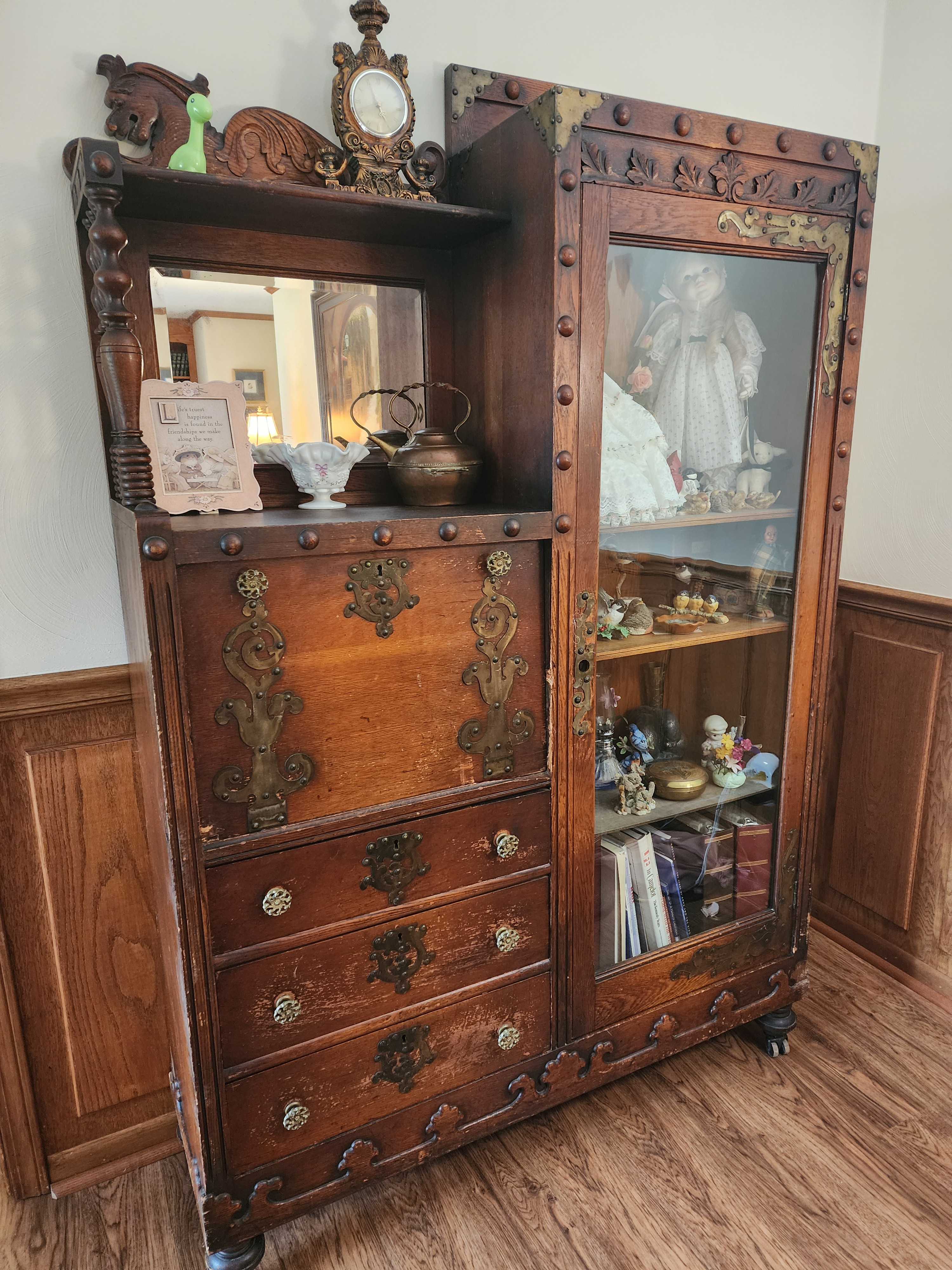 Antique Side-by-Side Cabinet
