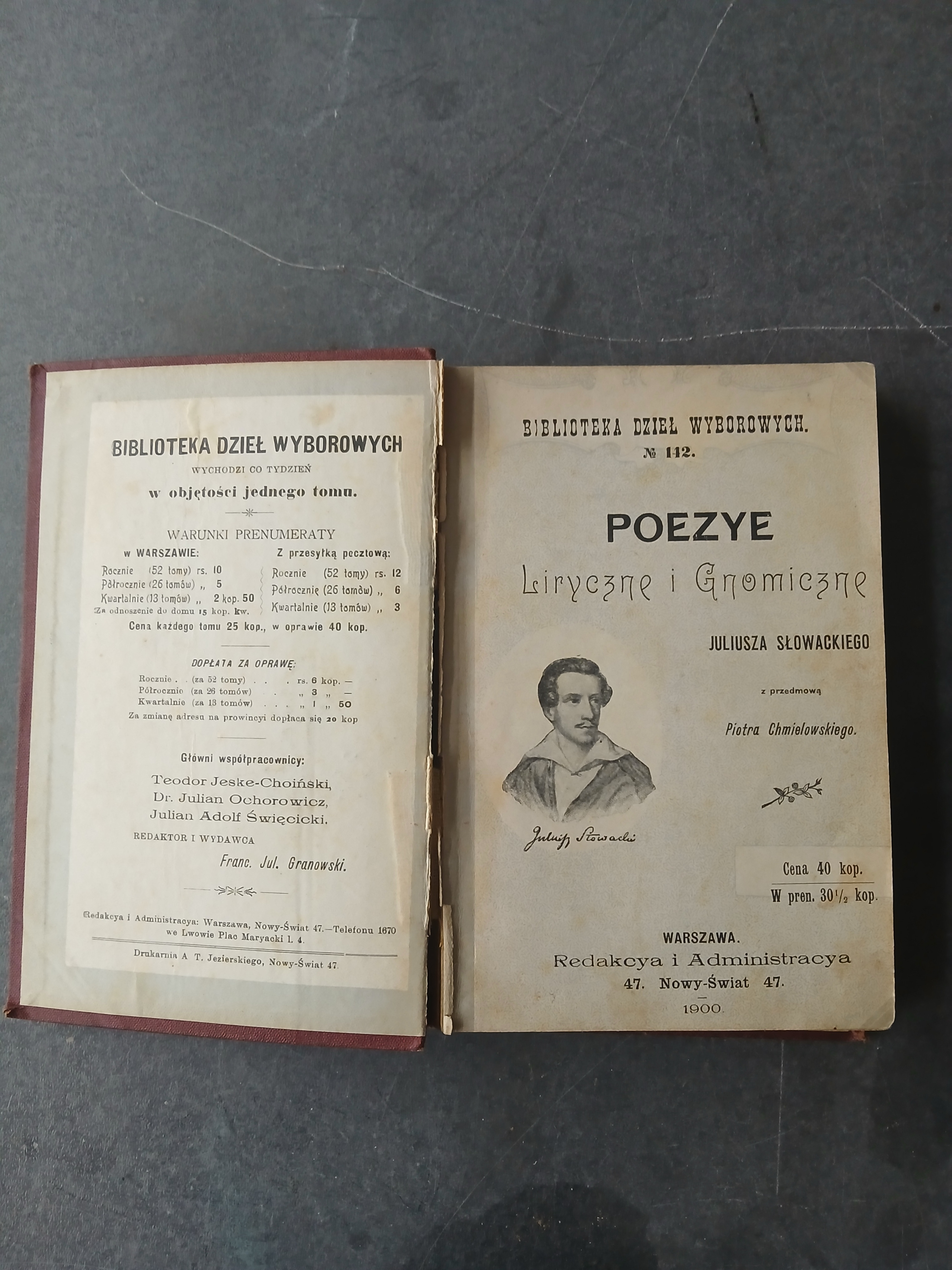 Poezye Liryczne i Gnomiczne by Juliusz Słowacki by A. T. J. Zierskiego