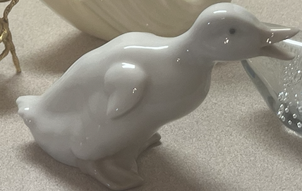 Porcelain Duck Figurine