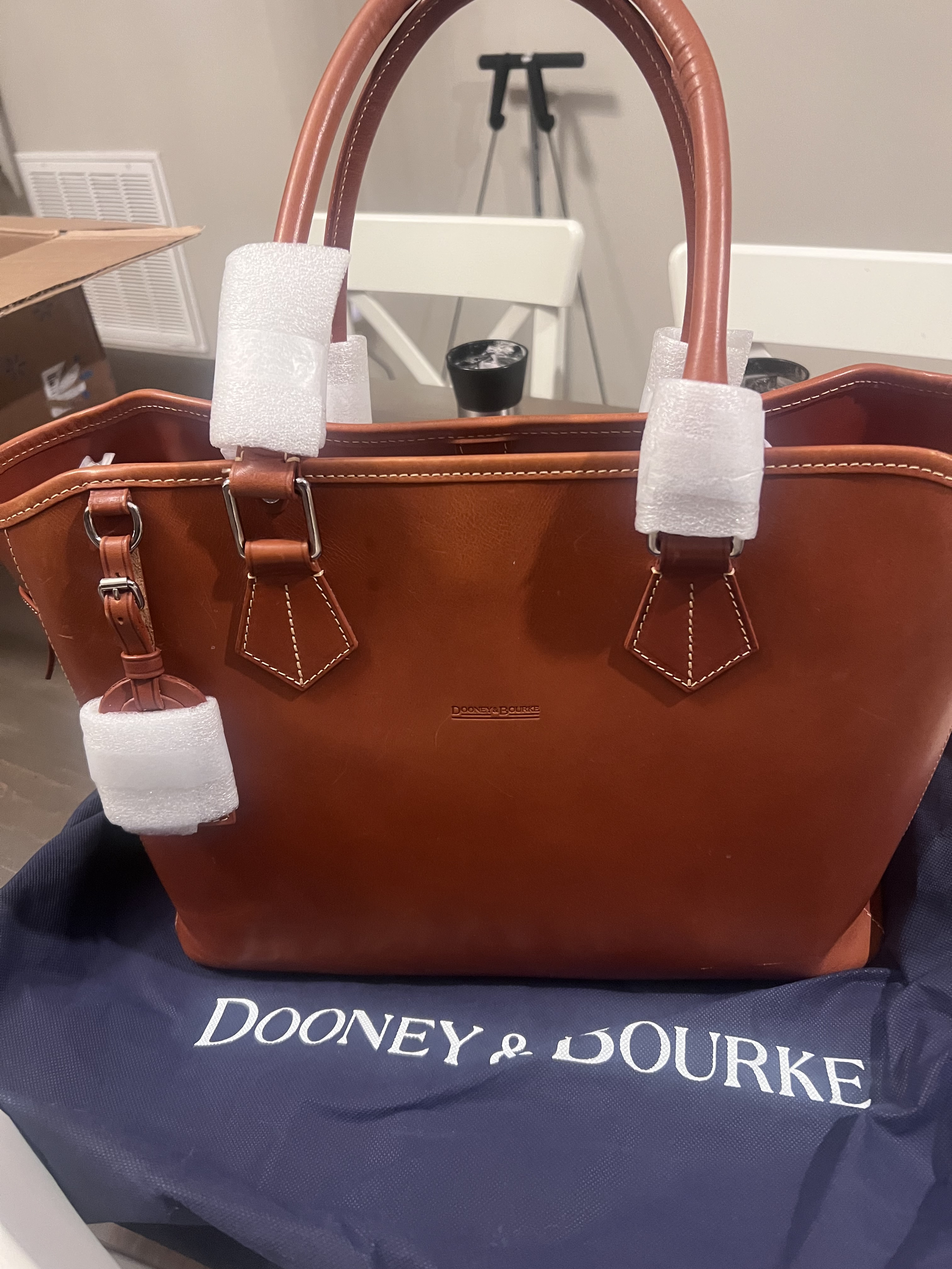 Vintage new with duster cover Dooney and Burke Made in Italy Purse