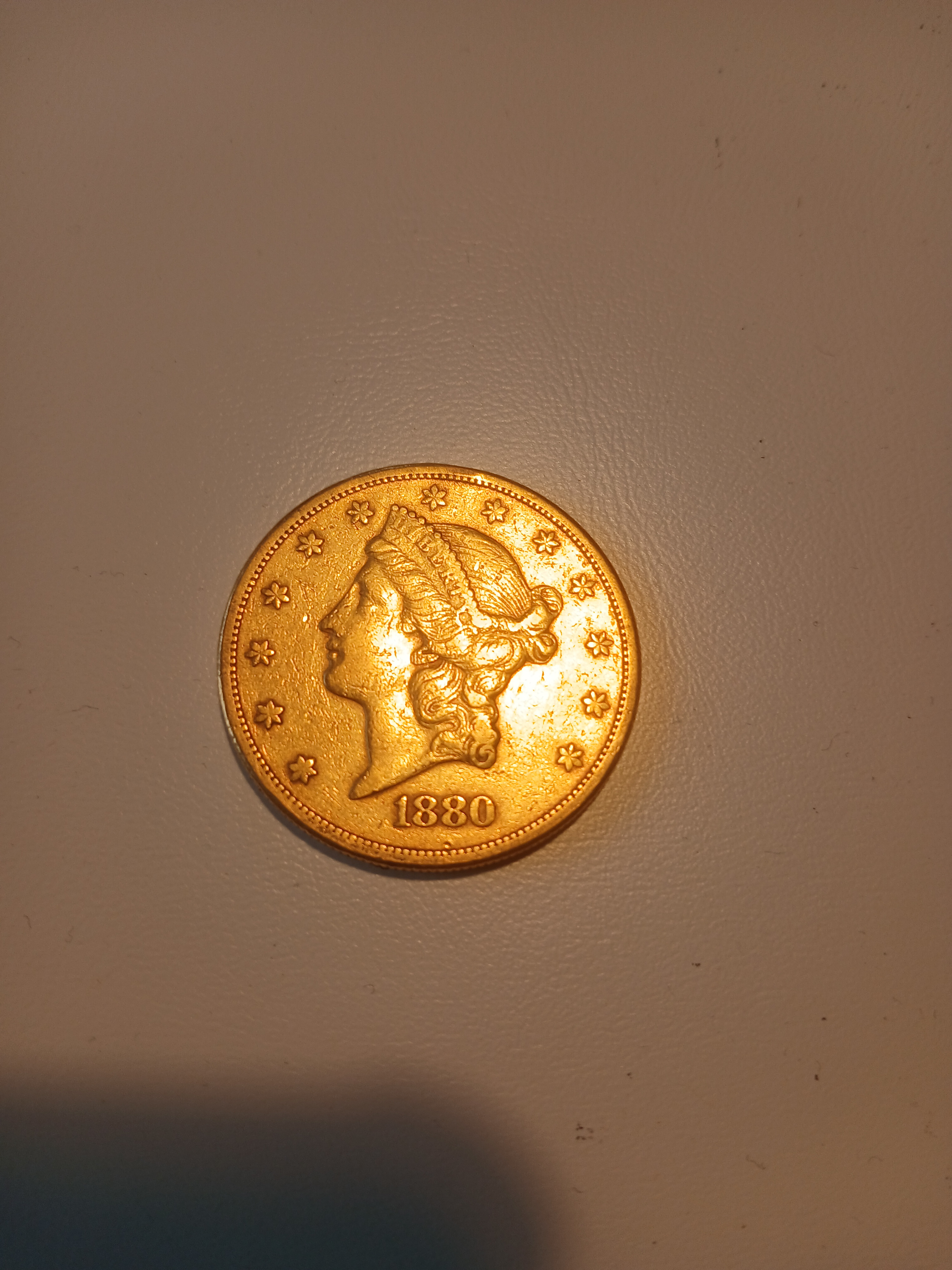 1880 Gold Coin - 20 Dollar Liberty Head by United States Mint