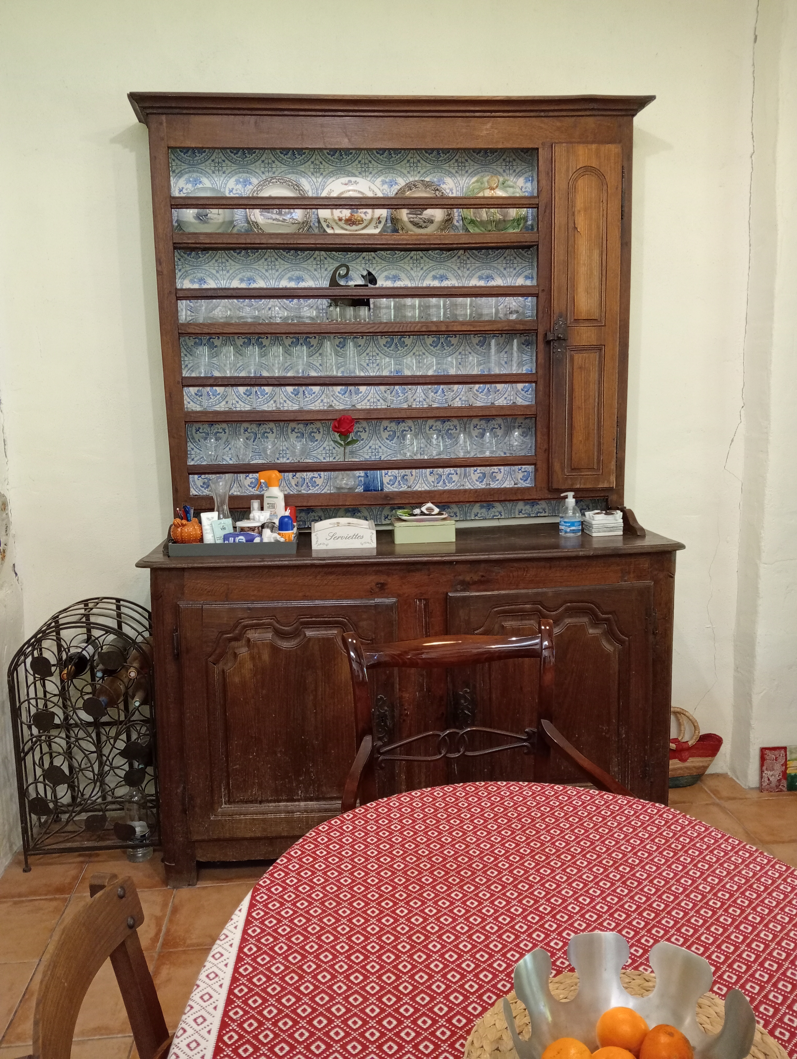 300-400 year old armoire for the kitchen, made in france.