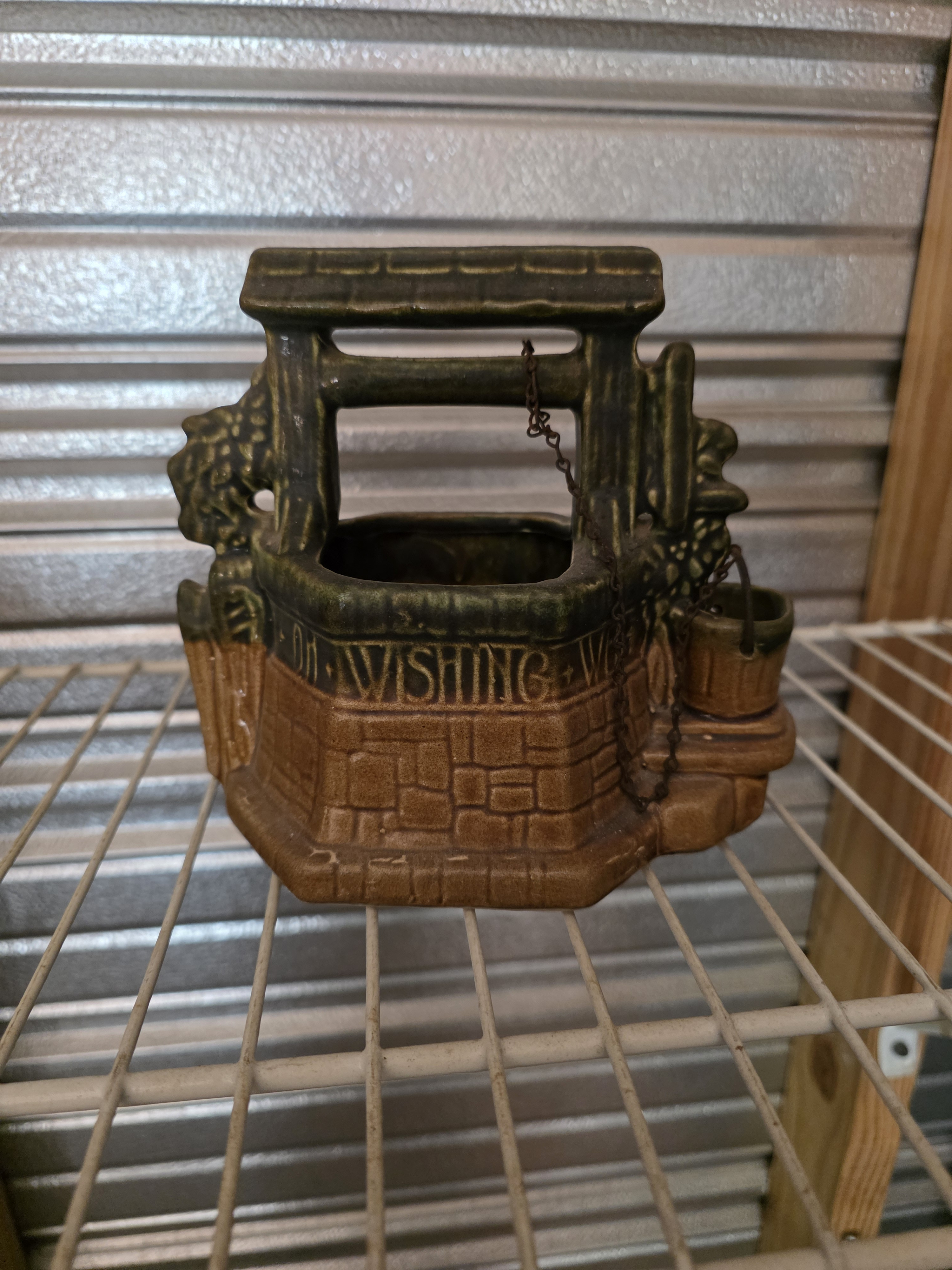 Vintage McCoy Pottery Wishing Well Planter