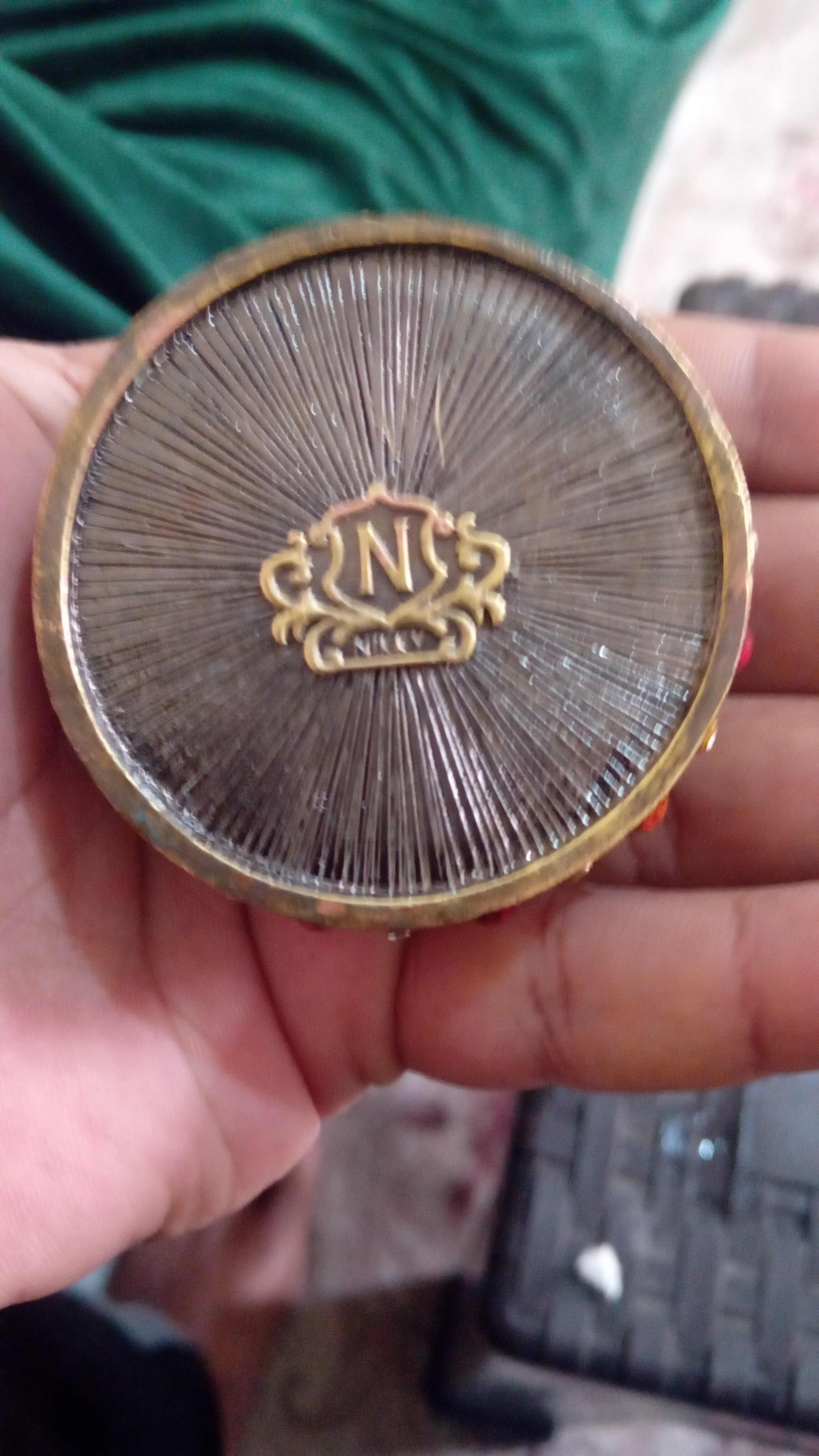 Antique Enamel Jewelry Box