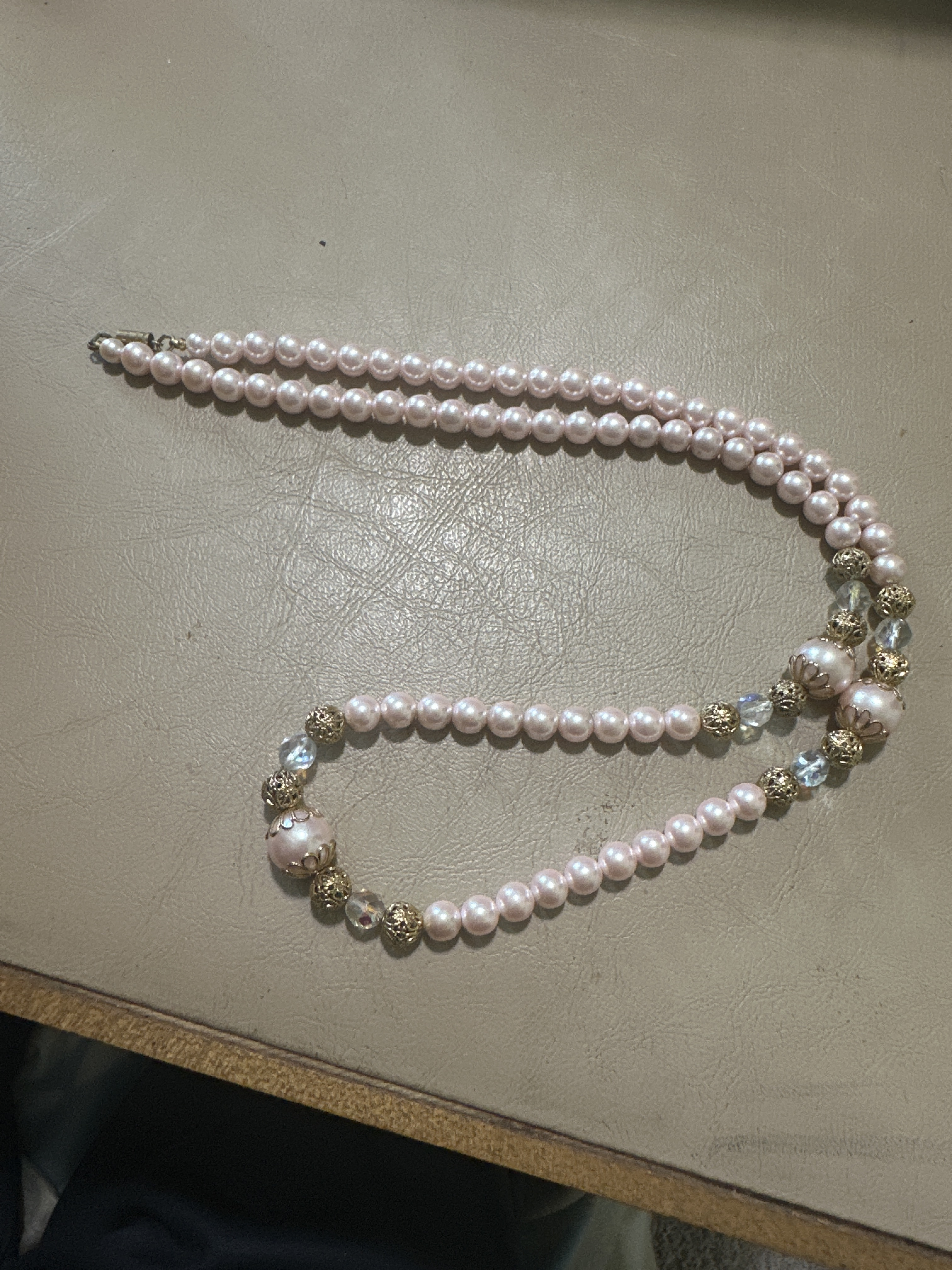 Pink Pearl Necklace
