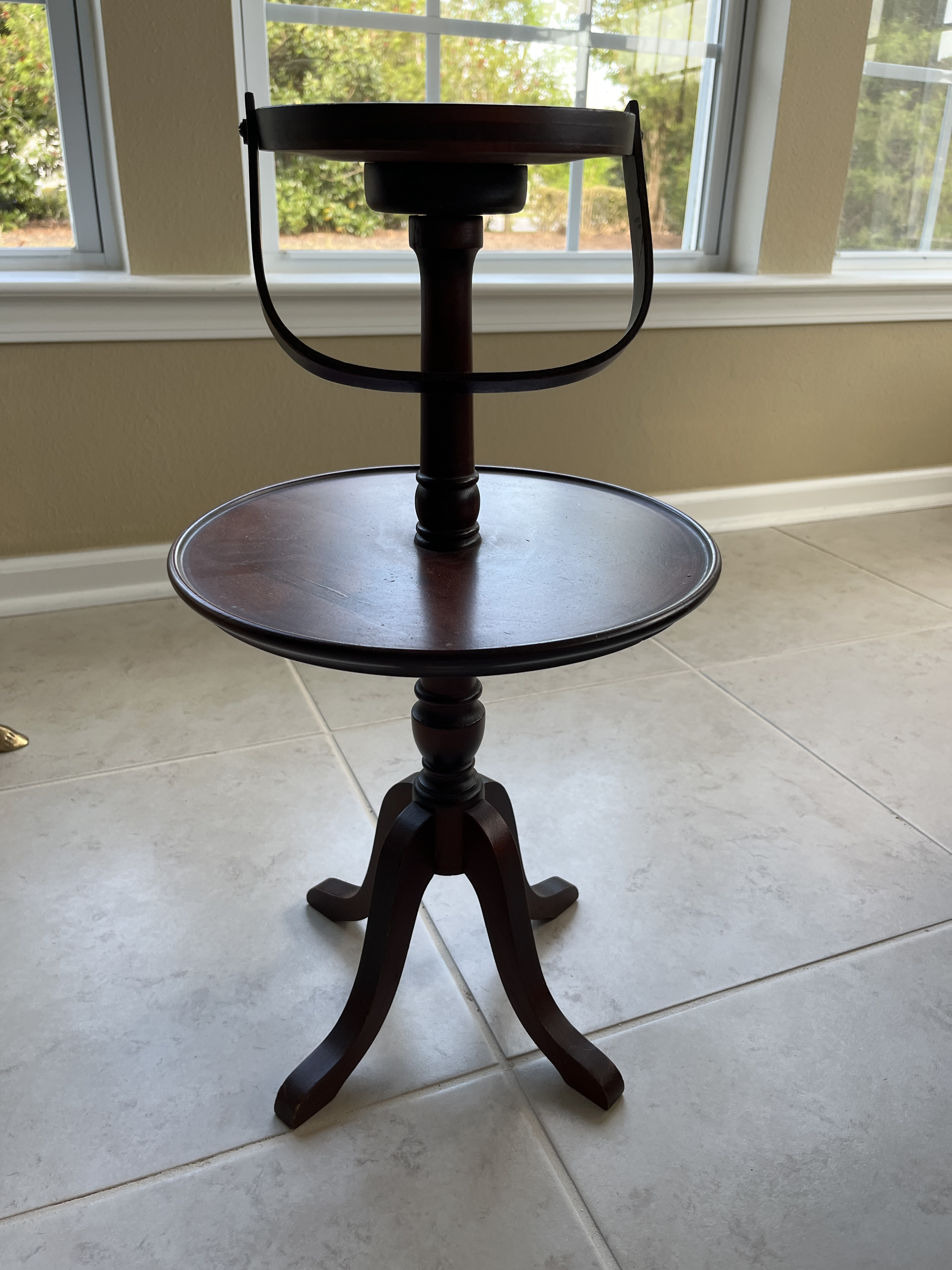 Antique Ferguson  2 tier smoker stand table