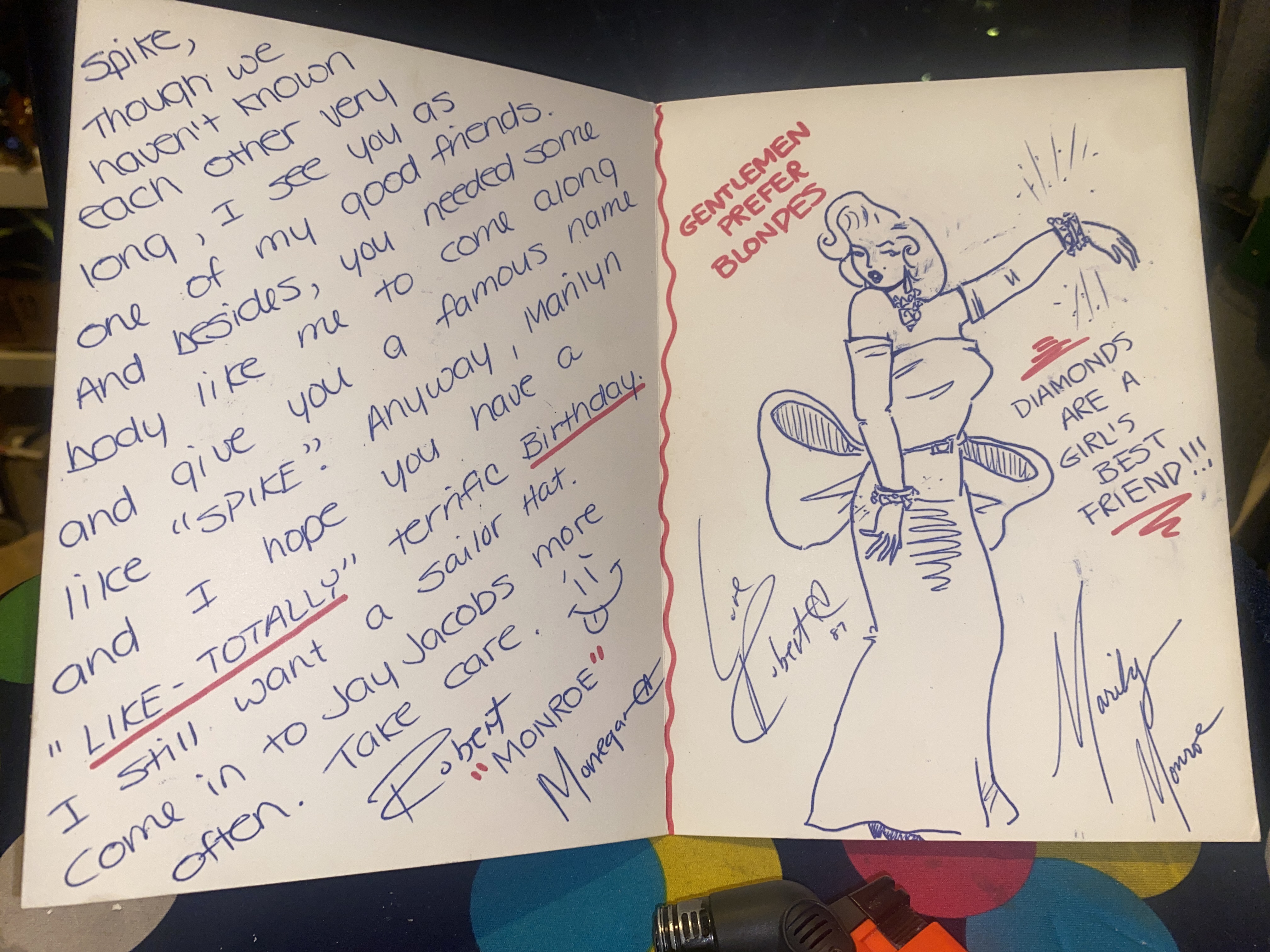 Marilyn Monroe Birthday Card