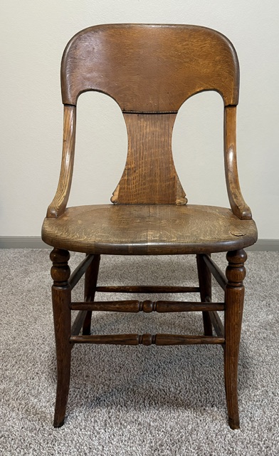 Antique chair purchased at auction in Huzzah, MO in 1966