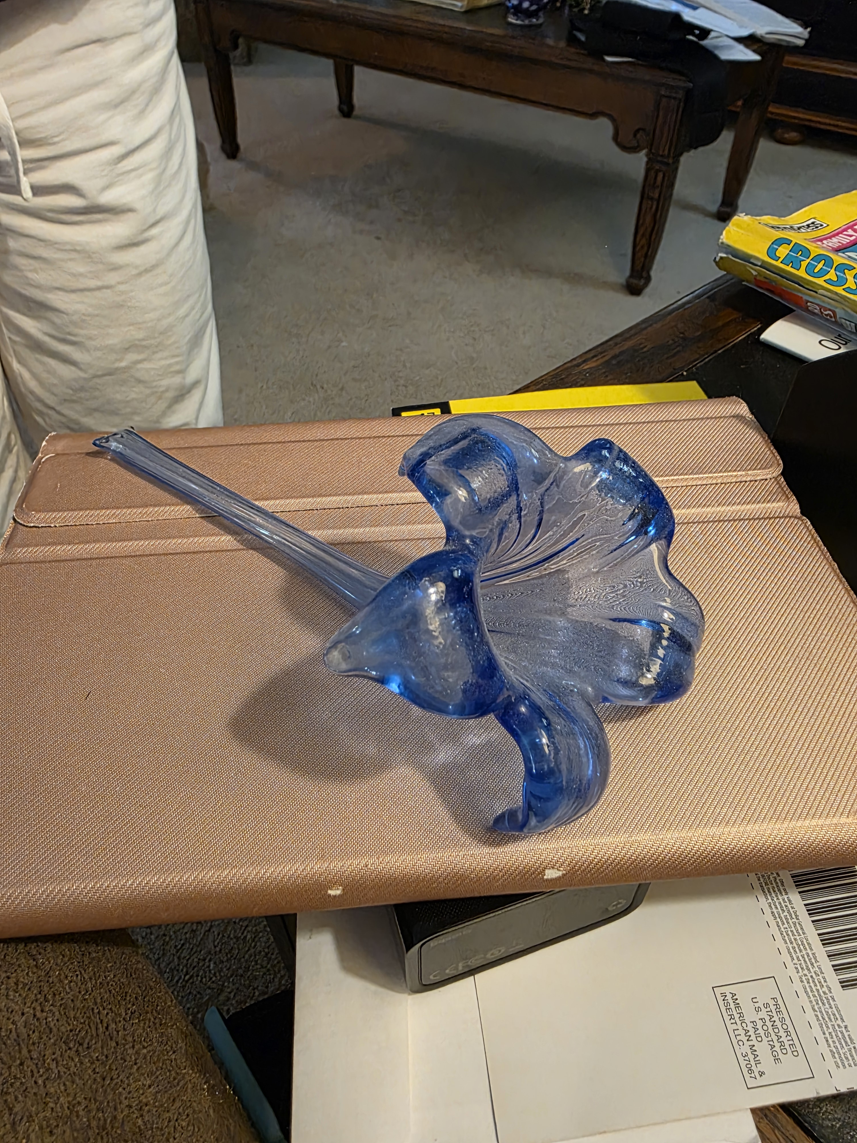 Cobalt Blue Glass Flower Vase