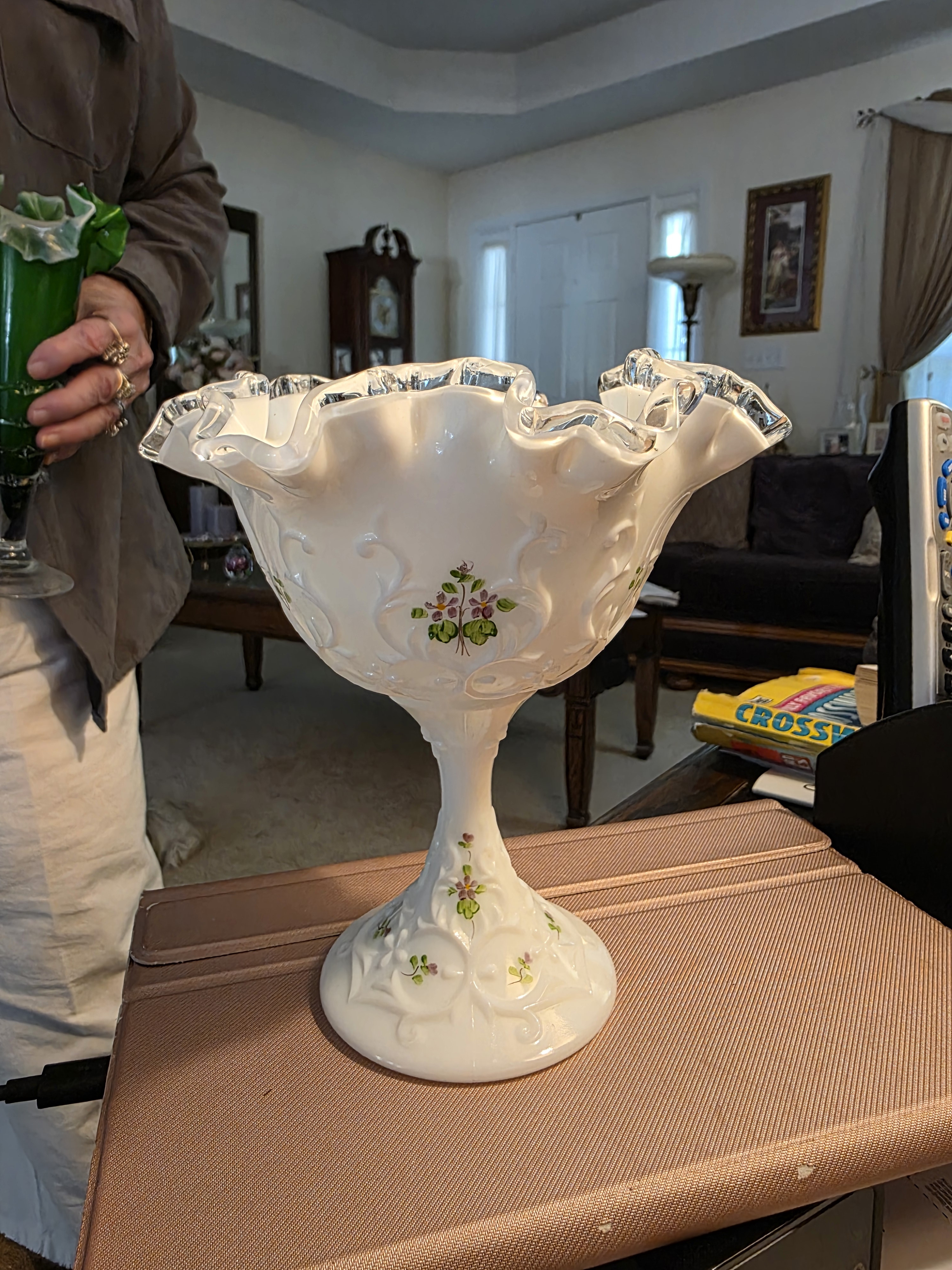 Antique Stevens & Williams Glass Vase