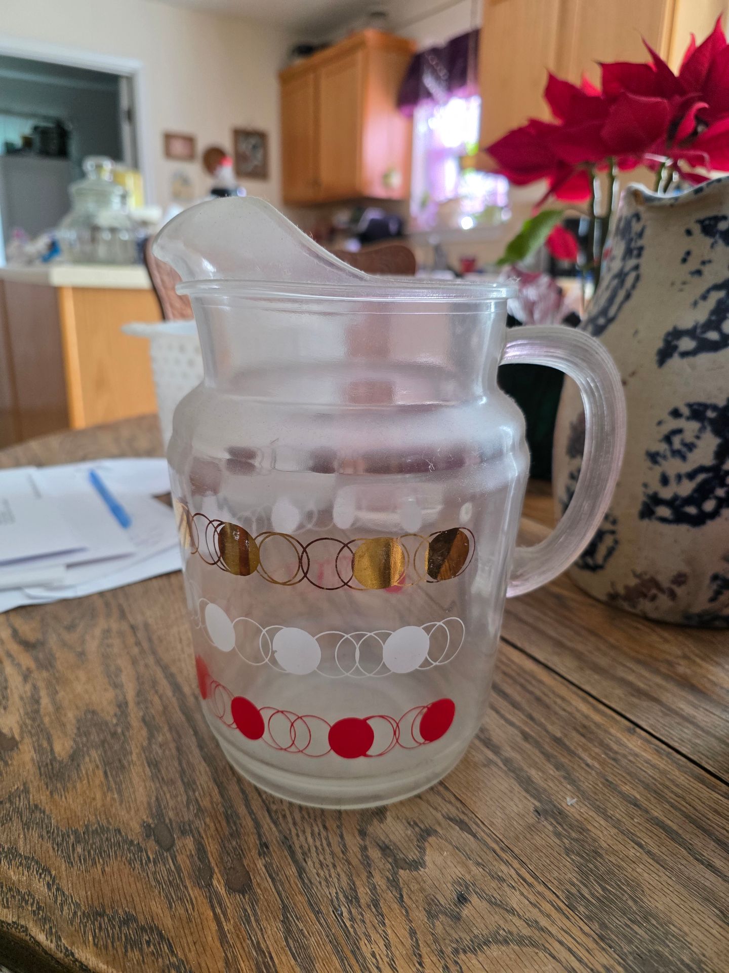 Mid-Century Modern Glass Pitcher