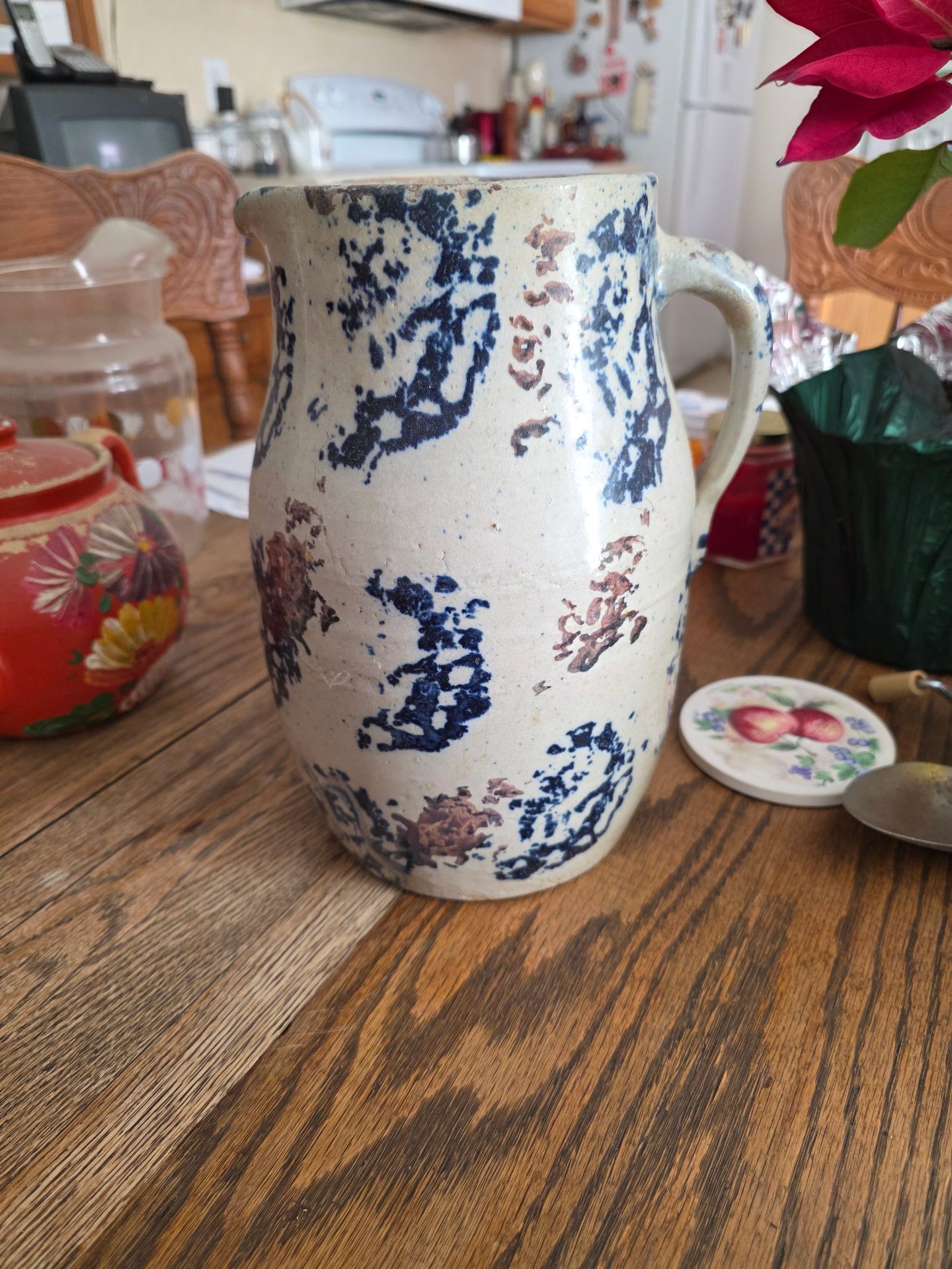 Antique Stoneware Pitcher