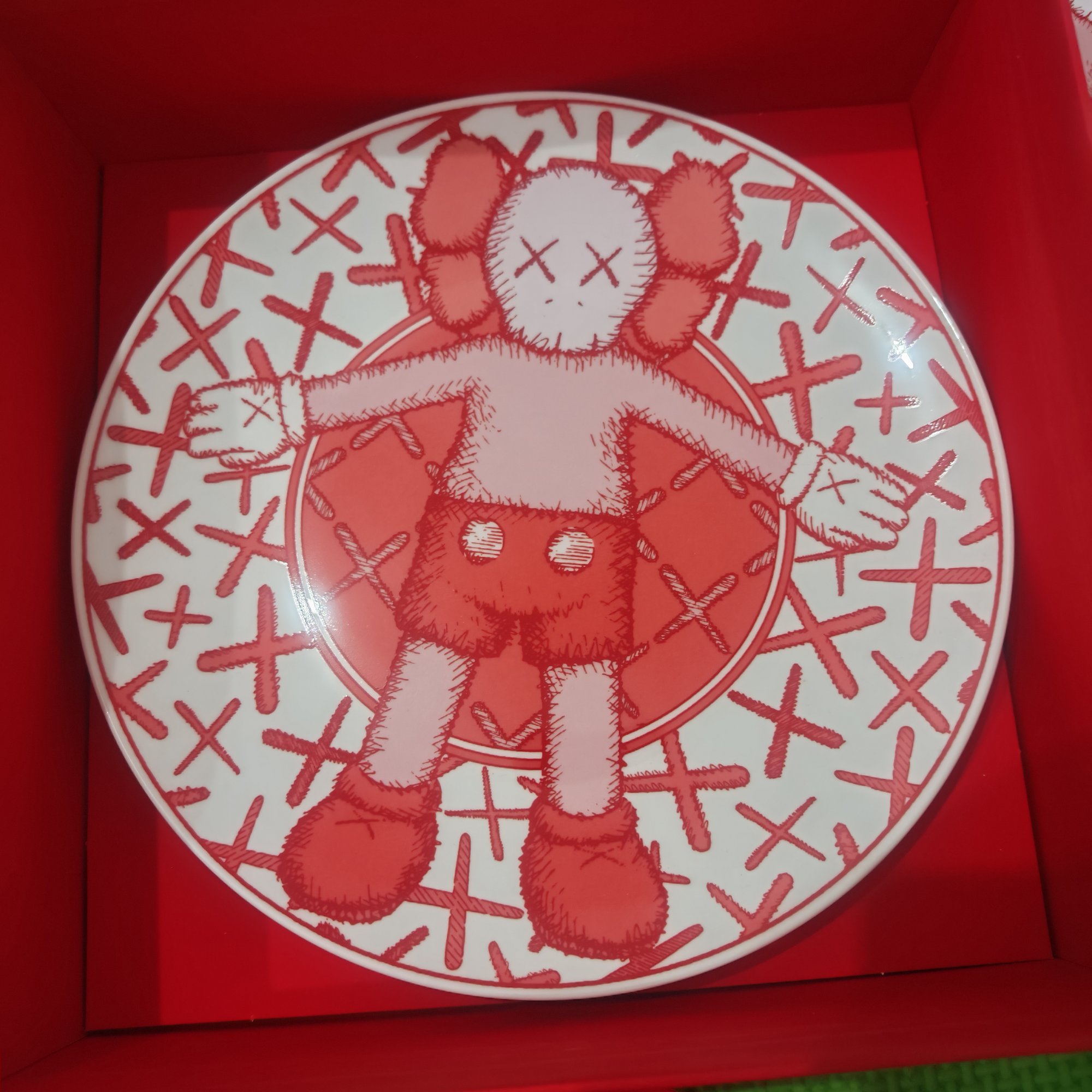 KAWS 'Companion' Red Porcelain Plate — IN-Q Gift Shop (Qatar