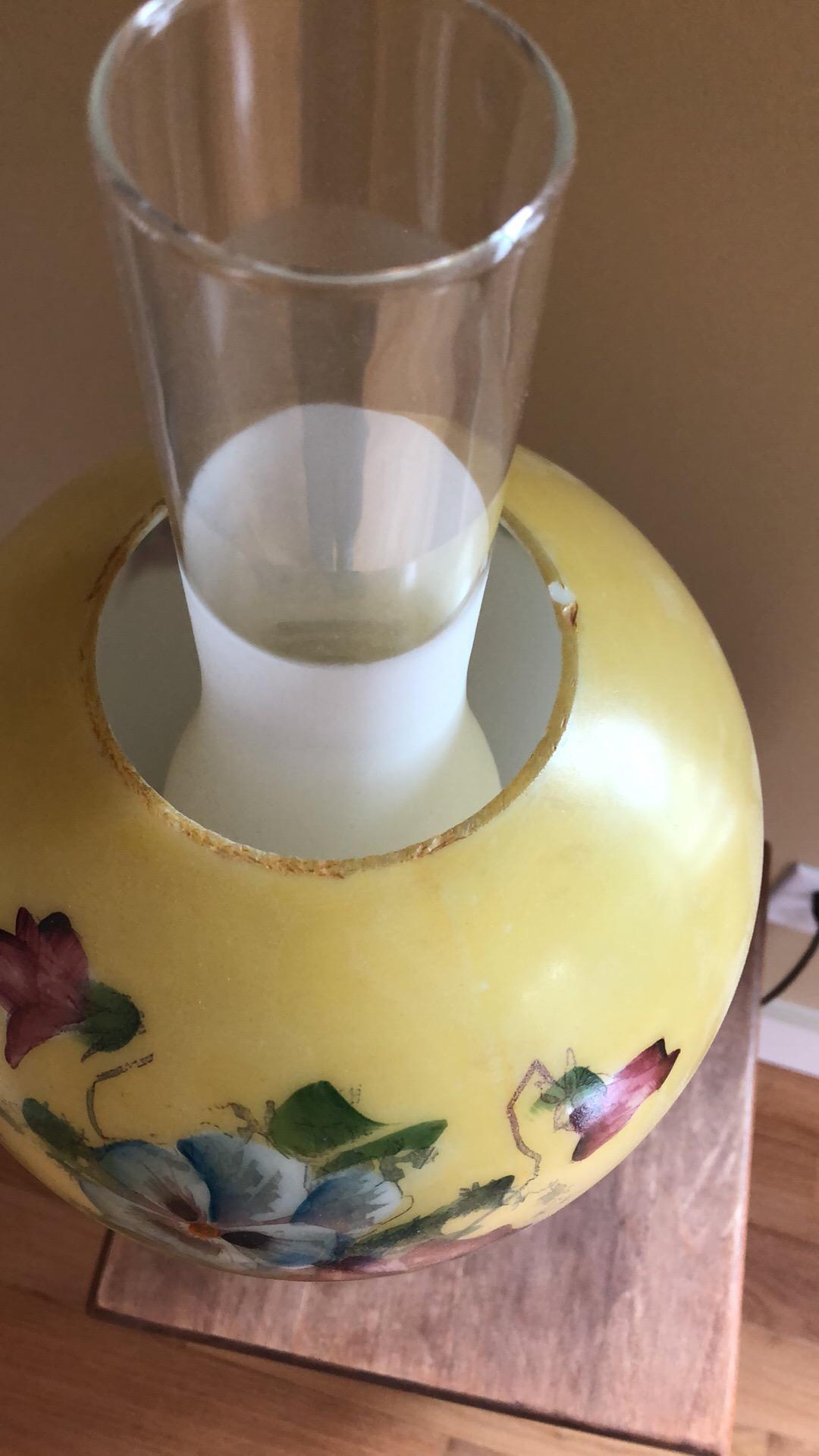 Antique hurricane oil lamp converted to electric antique appraisal