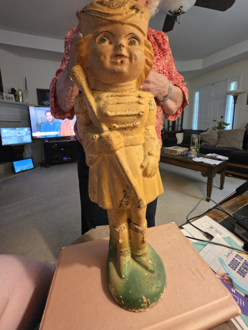 Vintage Cast Iron Toy Soldier