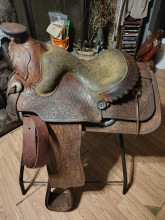 Vintage "Jumbo Brand" saddle by Schoellkopf Co. Of Texas
