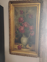 Antique Oil Painting by Celeste Bruff
