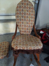 Antique slipper rocking chair