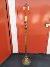 Late 20th Century Sirmos Plaster Tete De Femme Floor Lamp After Giacometti