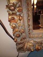 Mid century gold mirror 