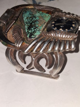 Wristcuff with watch