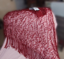 2001 NWT Giorgio Armani Borgo 21 Embellished shawl created and worn by Kate Moss in her Vogue UK 2001 "Cover of the Century" photoshoot