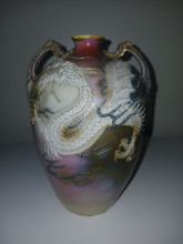 1900s Nippon Noritake Dragon Vase