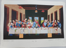 EBP - Ef Zambó Istvan, vegyes technika, 2/6 sorszamos kép!Leonardo utan cimmel