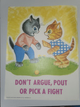 Vintage Hayes school publishing co.ink classroom kittens artwork 