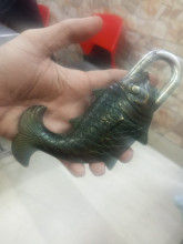 Fish shaped lock