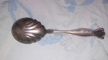 sterling engraved large spoon