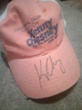 Signed Kenny Chesney tour hat 