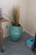 green large vase