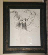 Bett Holliday Charcoal Raised Ukelele