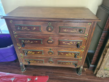 Antiques, painting, Lady Gaga autograph, Louis Vuitton wallets, Christian Dior Bag and figurines 