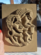 Original Signed Sculpture for the Museum of Science in Boston facade, "Peoples of the World" Theme