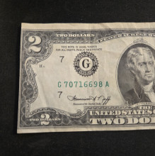 1976 Misprint $2 Bill