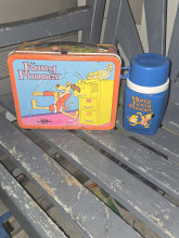 Vintage kong phooey metal lunch box with thermos
