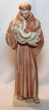 Goebel St. Anthony 12 1/2" Figurine, TMK-1 Crown, US Zone Germany, F. Winkler
