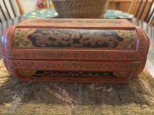 Hand Painted Dragon Motif Box - Ming Dynasty Replica?
