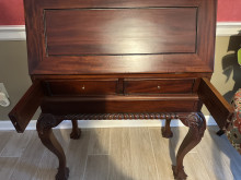 Solid Wood Carved Desk