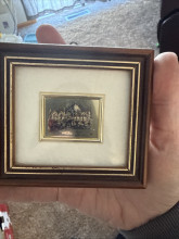 Miniature gold leaf art italian