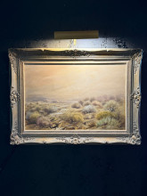 Desert Landscape, Oil on Canvas by Alice Cardelli Swett