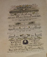 Currier ten commandments lithograph 